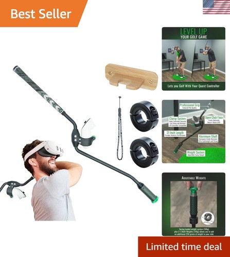 Realistic golf club handle - vr,