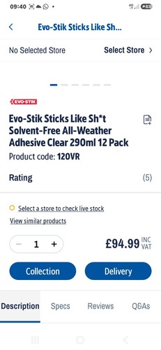 Evo stik sticks like t - evo-stik, sh*t
